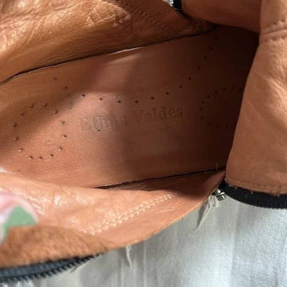 Ethan valdes genuine leather cruise shoes booties yellow boots - Picture 6 of 7